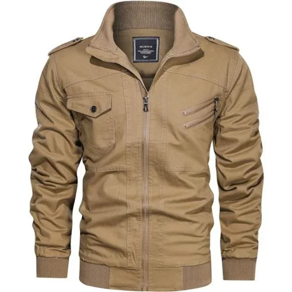 Jackets Coats Men Military Jacket Cotton Utility Coat Cargo